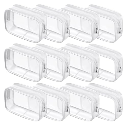 Make-up-Tasche, Kulturbeutel, 1/12 Stück, transparenter PVC-Aufbewahrungs-Reise-Organizer, durchsichtige Make-up-Tasche, Kosmetiktasche, Beautycase, Kulturbeutel, Kulturbeutel, Kulturbeutel (durchsich Make-up-Tasche, Kulturbeutel, 1/12 Stück, transparenter PVC-Aufbewahrungs-Reise-Organizer, durchsichtige Make-up-Tasche, Kosmetiktasche, Beautycase, Kulturbeutel, Kulturbeutel, Kulturbeutel (durchsich von CHUDOU