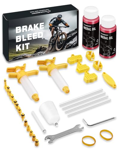 CHUMXINY Bremsenentlüftungsset für Shimano, Tektro, TRP hydraulische Scheibenbremsen. Mountainbike-Bremsenentlüftungsset enthält transparenten Trichter, 120 ml Mineralöl-Bremsflüssigkeit. CHUMXINY Bremsenentlüftungsset für Shimano, Tektro, TRP hydraulische Scheibenbremsen. Mountainbike-Bremsenentlüftungsset enthält transparenten Trichter, 120 ml Mineralöl-Bremsflüssigkeit. von CHUMXINY