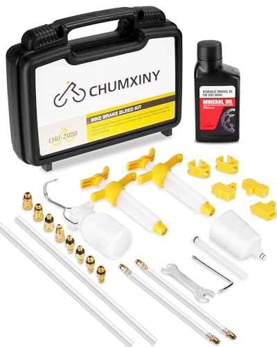 CHUMXINY Entlüftungsset für Shimano, Tektro und Magura Hydraulische Scheibenbremsen. Fahrrad Entlüftungskit Inklusive Messing-Anschluss,150ML Mineralöl Bremsflüssigkeit. CHUMXINY Entlüftungsset für Shimano, Tektro und Magura Hydraulische Scheibenbremsen. Fahrrad Entlüftungskit Inklusive Messing-Anschluss,150ML Mineralöl Bremsflüssigkeit. von CHUMXINY