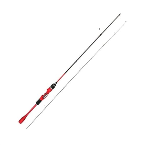 Angelrute, Angelrute Carbon Fiber Angelrute Köder WT 2-8g Linie WT 2-6LB ML Solid Top Köder Angelruten,Für viele Gewässer geeignet(1.8m) von CHURICH-E