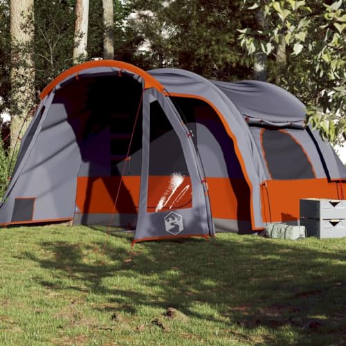 Familienzelt 6 Personen Grau und Orange Wasserdicht, CIADAZ Caming Zelt, Camping Tents, Camping-Zelt - 94733 von CIADAZ
