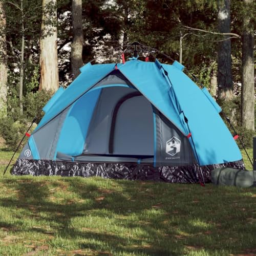 Kuppel-Campingzelt 2 Personen Blau Quick Release, CIADAZ Caming Zelt, Camping Tents, Camping-Zelt - 4004190 von CIADAZ