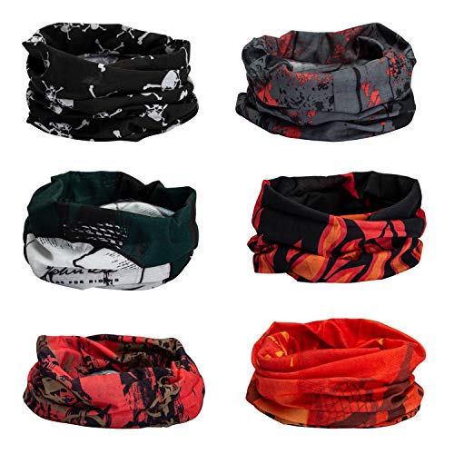 CICMOD 6 Stücke Bandanas Multifunktionstuch Kopftuch Sports Elastische Schals Schlauchtuch Halstuch Motorrad Radfahren Wandern Ski Outdoor Sports Aktivitäten CICMOD 6 Stücke Bandanas Multifunktionstuch Kopftuch Sports Elastische Schals Schlauchtuch Halstuch Motorrad Radfahren Wandern Ski Outdoor Sports Aktivitäten von CICMOD