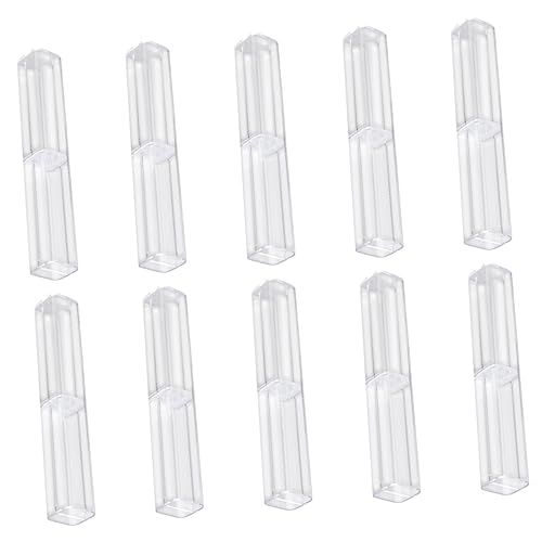 CIMAXIC 10er Set Transparente Stiftboxen Kugelschreiber Und Bleistift Aufbewahrung Klare Stiftaufbewahrung Für Schreibwaren Praktische Geschenkbox Für Stifte Und Zubehör von CIMAXIC