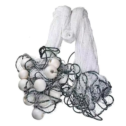 Fischernetz Länge 10 Meter, Höhe 2/3/4/5 Meter Angelnetz mit Sinker und Schwimmer Zugnetz für Flüsse, Seen und Flache Meere Fischernetz Länge 10 Meter, Höhe 2/3/4/5 Meter Angelnetz mit Sinker und Schwimmer Zugnetz für Flüsse, Seen und Flache Meere von CINGHI LUSSO