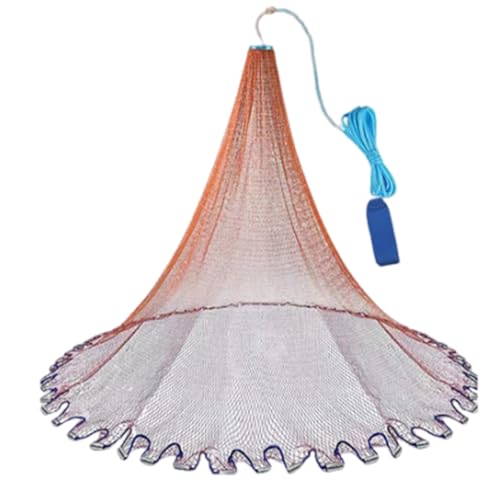 Fischernetz Wurfnetz zum Fischen aus Nylon Angelnetze mit Sinker Handwurf Fishnets Durchmesser von 1,8 Meter bis 7,2 Meter Geeignet für Flüsse und Seen (3,0 m Fischernetz Wurfnetz zum Fischen aus Nylon Angelnetze mit Sinker Handwurf Fishnets Durchmesser von 1,8 Meter bis 7,2 Meter Geeignet für Flüsse und Seen (3,0 m von CINGHI LUSSO