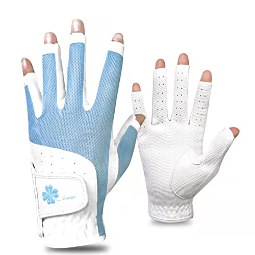 CINGHI LUSSO Golf-Handschuhe für Erwachsene, atmungsaktiv, fingerlos, elastisches Lycra-Gewebe, ein Paar linke und rechte Hände -18-21 CINGHI LUSSO Golf-Handschuhe für Erwachsene, atmungsaktiv, fingerlos, elastisches Lycra-Gewebe, ein Paar linke und rechte Hände -18-21 von CINGHI LUSSO