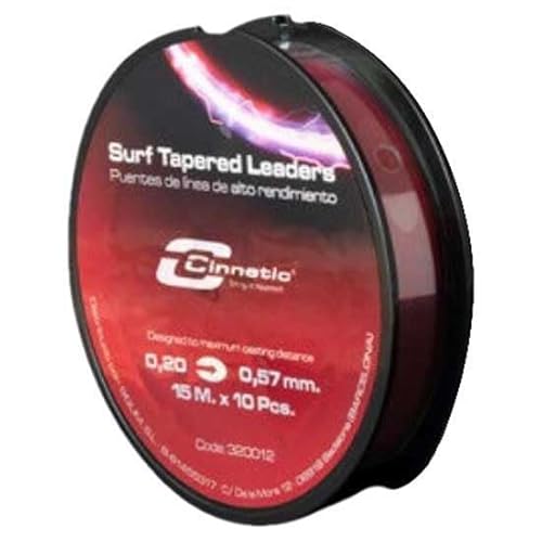 Cinnetic - Surf Taper Leader 10x15, Rot, Größe 0,20-0,570 mm von CINNETIC