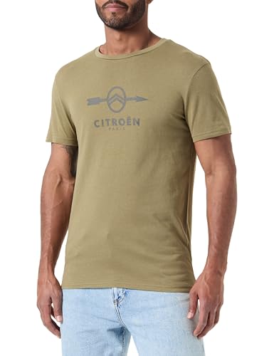 CITROËN O103078-E093 T-Shirt mit großem Aufdruck Pfeil & C24S Herren Moss Größe L, Moss, Large von CITROËN