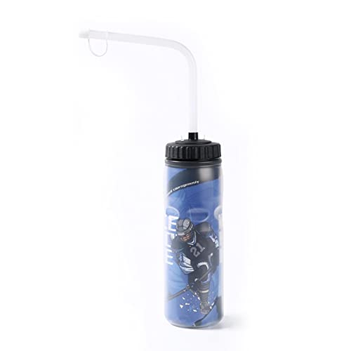 CIWEI 600 Ml Eishockey-Wasserflasche, Tragbare FußBall-Flasche, Klassisches Design mit VerläNgerter Spitze, Sportflasche mit Strohhalm CIWEI 600 Ml Eishockey-Wasserflasche, Tragbare FußBall-Flasche, Klassisches Design mit VerläNgerter Spitze, Sportflasche mit Strohhalm von CIWEI