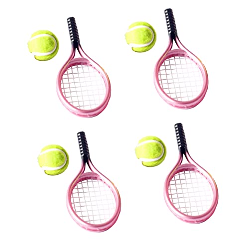 CIYODO 4 Sätze Tennisschläger Tennis Tennisschlägerdekor Für Kinder Desktop-Mini-tennisschläger Mini-tennisschläger Für Kinder Fotografie Requisiten Mini- Tennisschlägermodell Plastik von CIYODO