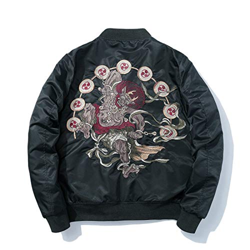 Bomberjacke Männer Winter Stickerei Anime Pilot Jacke Harajuku Japanische Streetwear Baseball Jacke Dicke Warme Jugend Freizeitjacke Streetwear Oberbekleidung Stickerei Handwerk Große Größe,Sch Bomberjacke Männer Winter Stickerei Anime Pilot Jacke Harajuku Japanische Streetwear Baseball Jacke Dicke Warme Jugend Freizeitjacke Streetwear Oberbekleidung Stickerei Handwerk Große Größe,Sch von CJMDEH