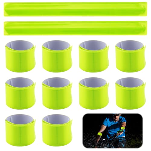 CJMUQHEHH 12 Stück Reflektorband Kinder, 40 cm Verlängertes Schnapparmband Reflektorbänder, Reflektorband Selbstklebend & Reflektoren Kinder, Reflektierend Schnapparmband für Kinder, Jogger, Radfahrer CJMUQHEHH 12 Stück Reflektorband Kinder, 40 cm Verlängertes Schnapparmband Reflektorbänder, Reflektorband Selbstklebend & Reflektoren Kinder, Reflektierend Schnapparmband für Kinder, Jogger, Radfahrer von CJMUQHEHH