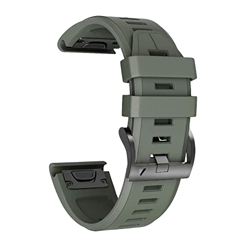 CJPXWCLC 26 22 mm Schnellverschluss-Silikon-Armband für Fenix ​​5X 5 5S Plus 3 3HR 6 6S 6X Pro Watch Easy-Fit-Armbandbänder Correa von CJPXWCLC