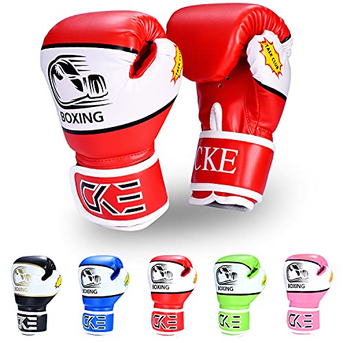 CKE Kinder Boxhandschuhe für Kinder 5-12 Jahre Jungen Mädchen,Boxhandschuhe Kinder Trainingshandschuhe Boxing Gloves für Kids Boxsack Kickboxing für Muay Thai Boxhandschuhe(Rot) CKE Kinder Boxhandschuhe für Kinder 5-12 Jahre Jungen Mädchen,Boxhandschuhe Kinder Trainingshandschuhe Boxing Gloves für Kids Boxsack Kickboxing für Muay Thai Boxhandschuhe(Rot) von CKE