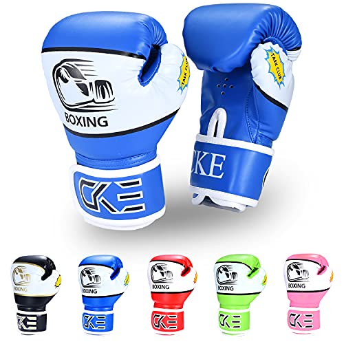 CKE Kinder Boxhandschuhe für Kinder 5-12 Jahre Jungen Mädchen,Boxhandschuhe Kinder Trainingshandschuhe Boxing Gloves für Kids Boxsack Kickboxing für Muay Thai Boxhandschuhe(Blau) CKE Kinder Boxhandschuhe für Kinder 5-12 Jahre Jungen Mädchen,Boxhandschuhe Kinder Trainingshandschuhe Boxing Gloves für Kids Boxsack Kickboxing für Muay Thai Boxhandschuhe(Blau) von CKE