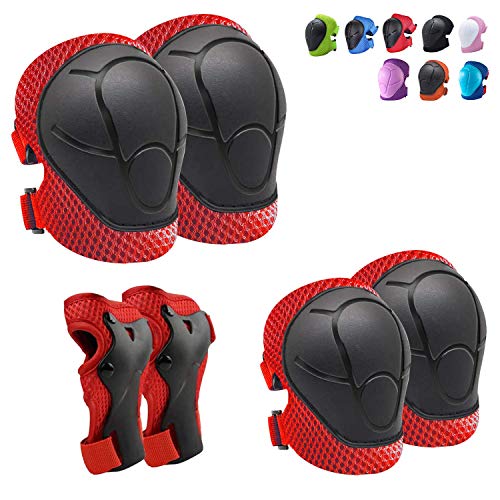 Knee Pads and Elbow Pads Toddler Protective Gear Set Kids Elbow Pads and Knee Pads for Girls Boys with Wrist Guards 3 in 1 for Skating Knee Pads and Elbow Pads Toddler Protective Gear Set Kids Elbow Pads and Knee Pads for Girls Boys with Wrist Guards 3 in 1 for Skating von CKE
