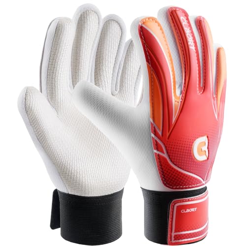 CLBORT Torwarthandschuhe Kinder und Jugendliche, Fußball Torwarthandschuhe, Fußballhandschuhe, Doppeltem Schutz, Tragbarkeit, Super Halt CLBORT Torwarthandschuhe Kinder und Jugendliche, Fußball Torwarthandschuhe, Fußballhandschuhe, Doppeltem Schutz, Tragbarkeit, Super Halt von CLBORT