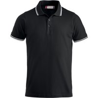 CLIQUE Amarillo Piqué Poloshirt Herren 9900 - schwarz/weiß XS von CLIQUE