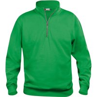 CLIQUE Basic 1/2-Zip Sweatshirt Herren 605 - apfelgrün S von CLIQUE