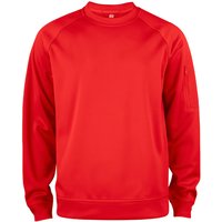 CLIQUE Basic Active Roundneck Sweatshirt 35 - rot S von CLIQUE