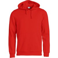 CLIQUE Basic Hoodie 35 - rot S von CLIQUE