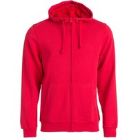 CLIQUE Basic Kapuzenjacke Herren 35 - rot S von CLIQUE