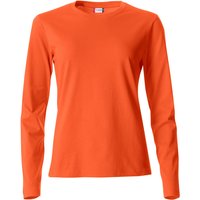 CLIQUE Basic Langarmshirt Damen 18 - orange M von CLIQUE