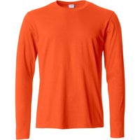 CLIQUE Basic Langarmshirt Herren 18 - orange XXL von CLIQUE