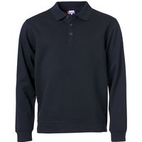 CLIQUE Basic Polo Sweatshirt Herren 580 - dunkelblau XL von CLIQUE