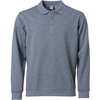 CLIQUE Basic Polo Sweatshirt Herren 95 - grau meliert XXL von CLIQUE