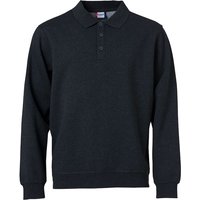 CLIQUE Basic Polo Sweatshirt Herren 955 - anthrazit meliert S CLIQUE Basic Polo Sweatshirt Herren 955 - anthrazit meliert S von CLIQUE