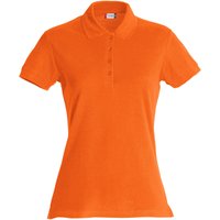 CLIQUE Basic Poloshirt Damen 18 - blutorange XS von CLIQUE