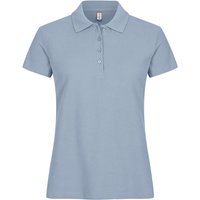 CLIQUE Basic Poloshirt Damen 570 - soft blue M von CLIQUE