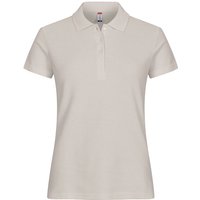 CLIQUE Basic Poloshirt Damen 91 - stone XL von CLIQUE