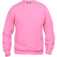 CLIQUE Basic Roundneck Sweatshirt 250 - helles rosa XS von CLIQUE