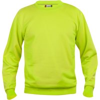 CLIQUE Basic Roundneck Sweatshirt 600 - signalgrün L von CLIQUE