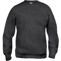 CLIQUE Basic Roundneck Sweatshirt 955 - anthrazit meliert M von CLIQUE