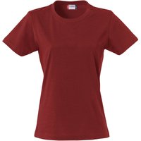 CLIQUE Basic T-Shirt Damen 38 - burgundy XS von CLIQUE
