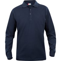 CLIQUE Basic langarm Poloshirt Kinder 580 - dunkelblau 120 cm CLIQUE Basic langarm Poloshirt Kinder 580 - dunkelblau 120 cm von CLIQUE