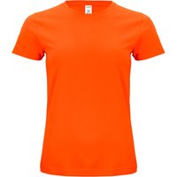 CLIQUE Classic Bio-Baumwoll T-Shirt Damen 175 - orange S von CLIQUE