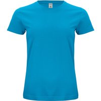 CLIQUE Classic Bio-Baumwoll T-Shirt Damen 54 - türkis L von CLIQUE