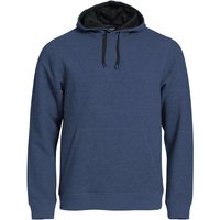 CLIQUE Classic Hoodie Herren 565 - blau meliert XL von CLIQUE