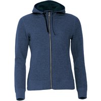 CLIQUE Classic Kapuzenjacke Damen 565 - blau meliert M von CLIQUE