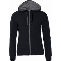 CLIQUE Classic Kapuzenjacke Damen 99 - schwarz XXL von CLIQUE