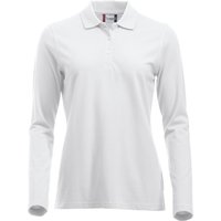 CLIQUE Classic Marion langarm Poloshirt Damen 00 - weiß S von CLIQUE