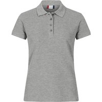 CLIQUE Heavy Premium Poloshirt Damen 95 - graumeliert S von CLIQUE