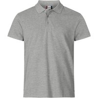 CLIQUE Heavy Premium Poloshirt Herren 95 - graumeliert M von CLIQUE