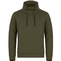 CLIQUE Hobart Stehkragen Sweatshirt Herren 75 - fog green M von CLIQUE