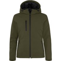 CLIQUE Padded Softshelljacke mit Kapuze Damen 75 - jagdgrün XL von CLIQUE